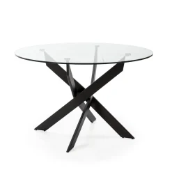 Ronde Tafel Ruth 120cm Zwart - Giga Meubel