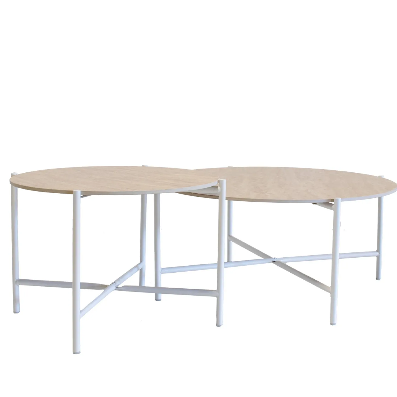 Salontafel Abano Travertin Rond Set van 2 - Giga Meubel