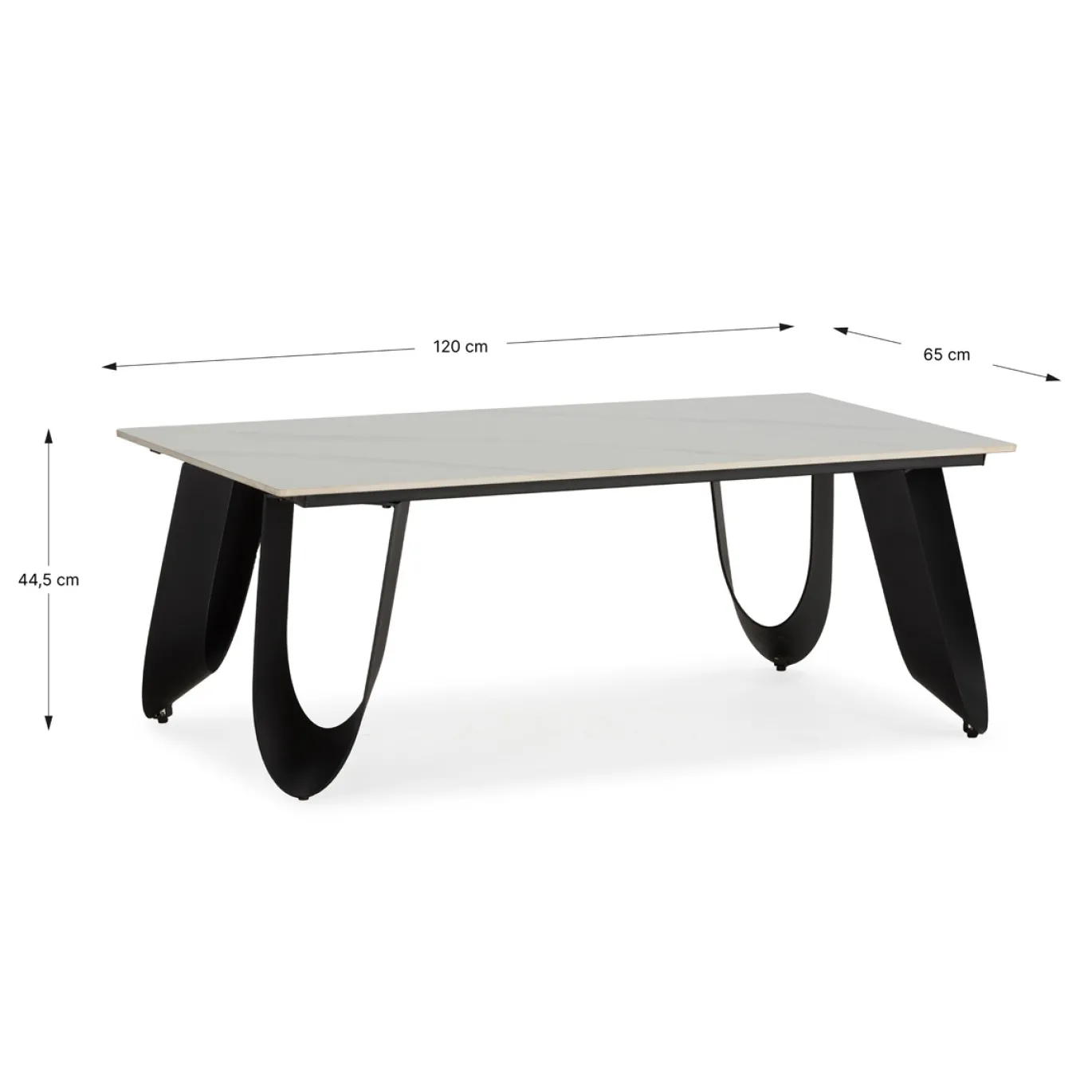Salontafel Aila 120cm Wit Keramiek - Giga Meubel