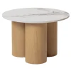 Salontafel Alita Naturel Marmer Rond Set van 2 - Giga Meubel