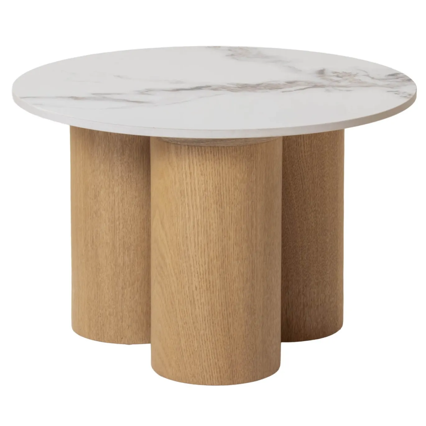 Salontafel Alita Naturel Marmer Rond Set van 2 - Giga Meubel