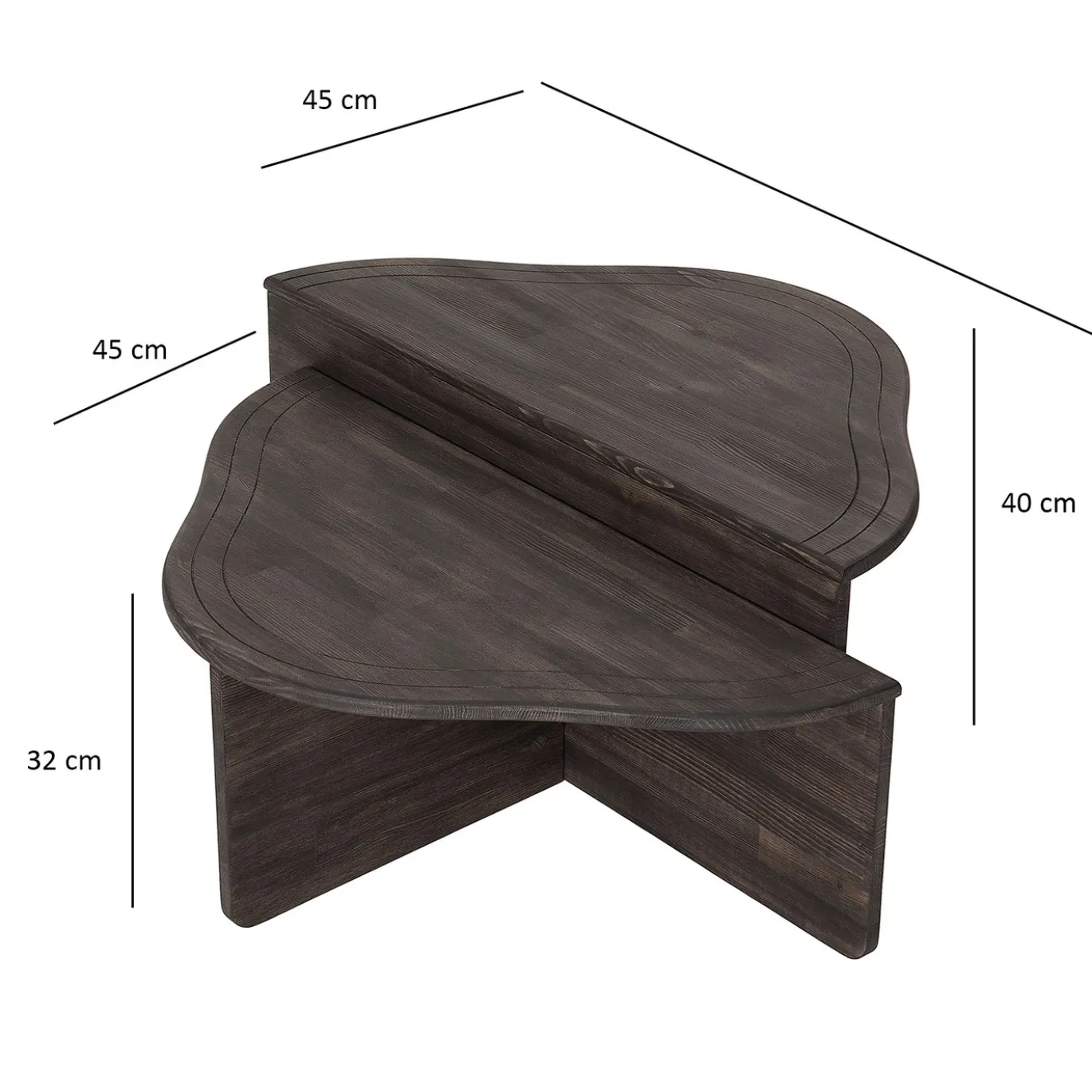 Salontafel Altopiano Antraciet