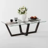 Salontafel Amalfi Glas/Antraciet 105cm