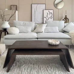 Salontafel Amaya Donkerbruin (set van 2) - Giga Meubel