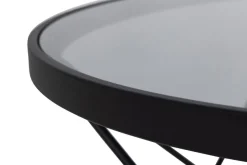 Salontafel Andreas Smoke Glas Ø80cm - Giga Living