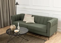 Salontafel Andreas Smoke Glas Ø80cm - Giga Living