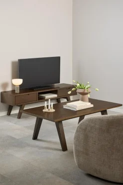 Salontafel Annie Eikenfineer Smoke 130cm - Giga Living