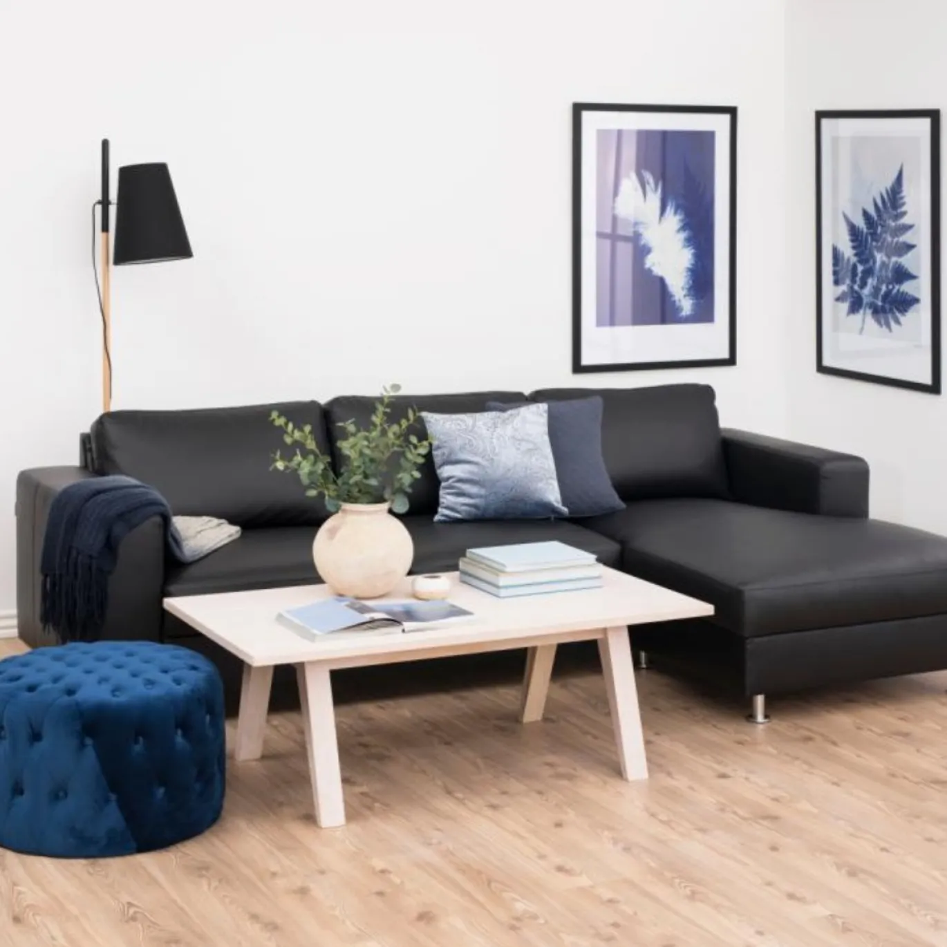 Salontafel Annie Eikenfineer Wit 130cm - Giga Living