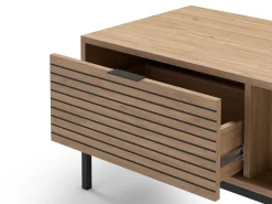 Salontafel Ariel 2L Naturel met Metaal - Giga Meubel