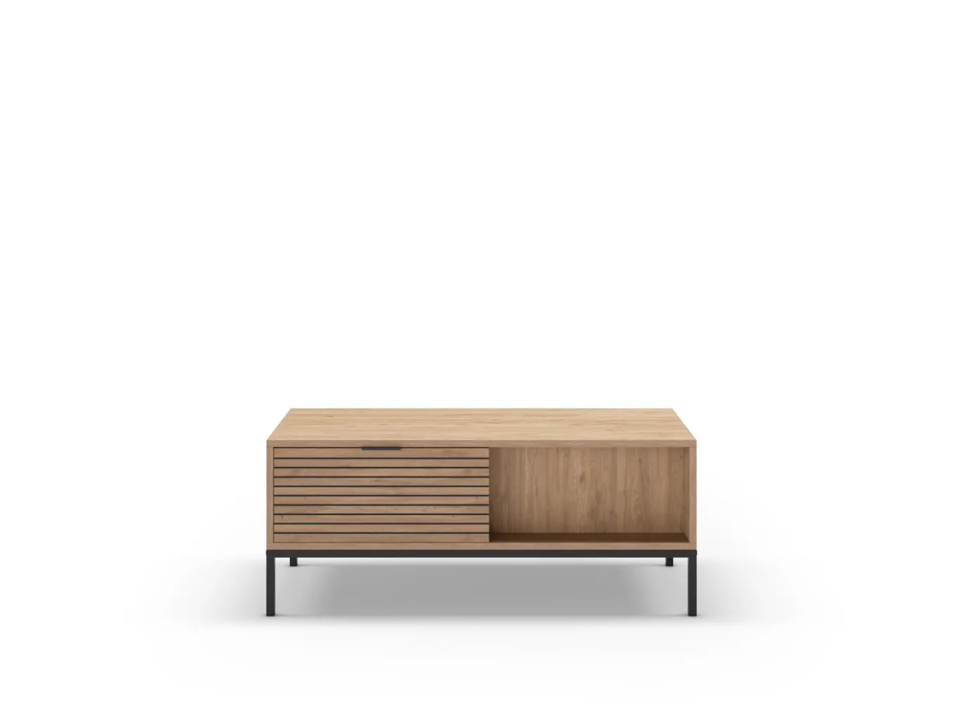 Salontafel Ariel 2L Naturel met Metaal - Giga Meubel