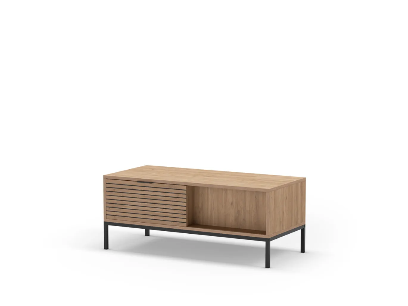 Salontafel Ariel 2L Naturel met Metaal - Giga Meubel