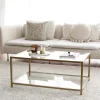 Salontafel Astro Goud/Glas 90cm