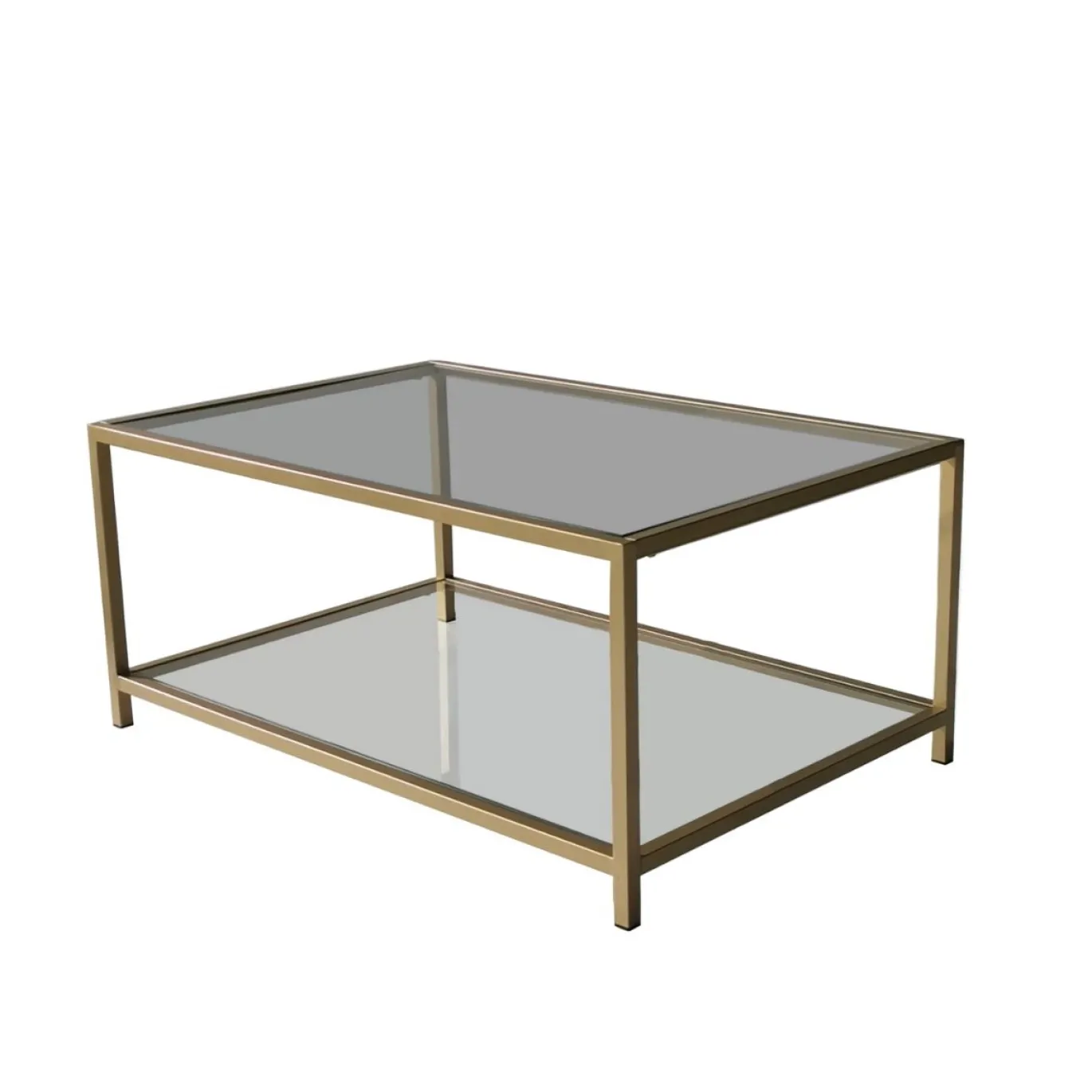 Salontafel Astro Goud/Glas 90cm