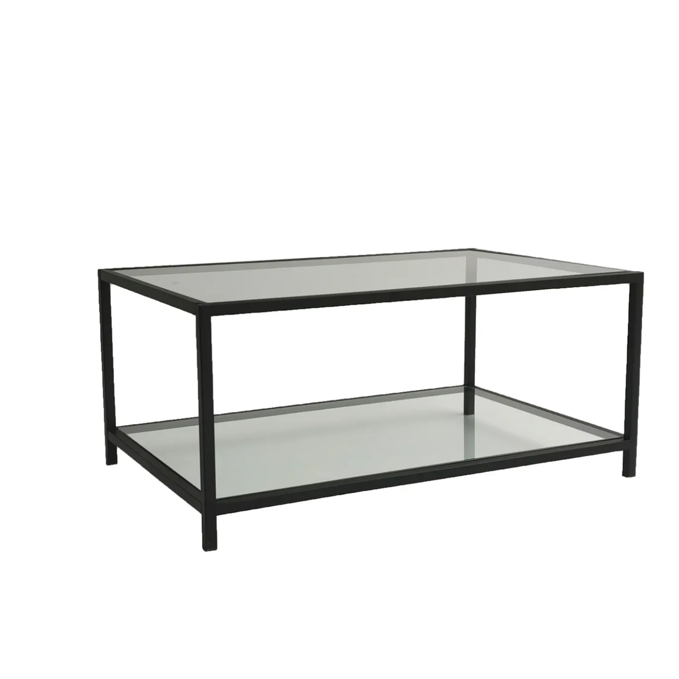 Salontafel Astro Zwart/Glas 90cm