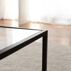 Salontafel Astro Zwart/Glas 90cm