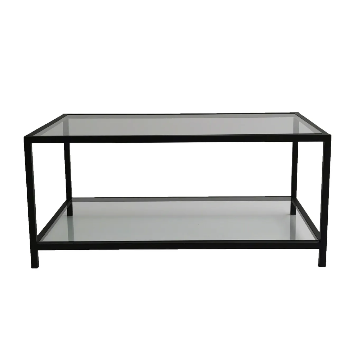 Salontafel Astro Zwart/Glas 90cm