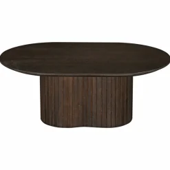 Salontafel Ava Ovaal Walnoot 90cm - Giga Meubel
