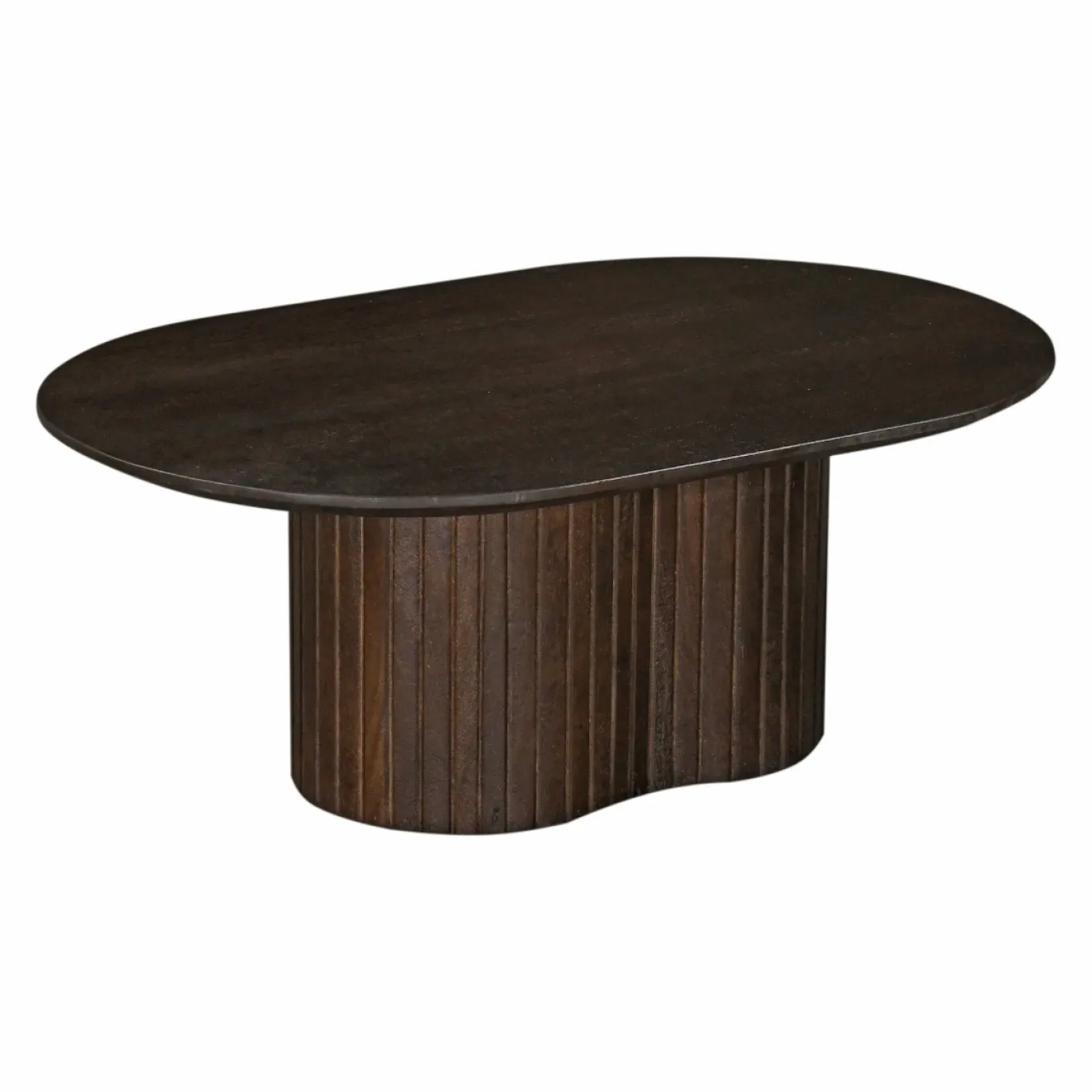 Salontafel Ava Ovaal Walnoot 90cm - Giga Meubel