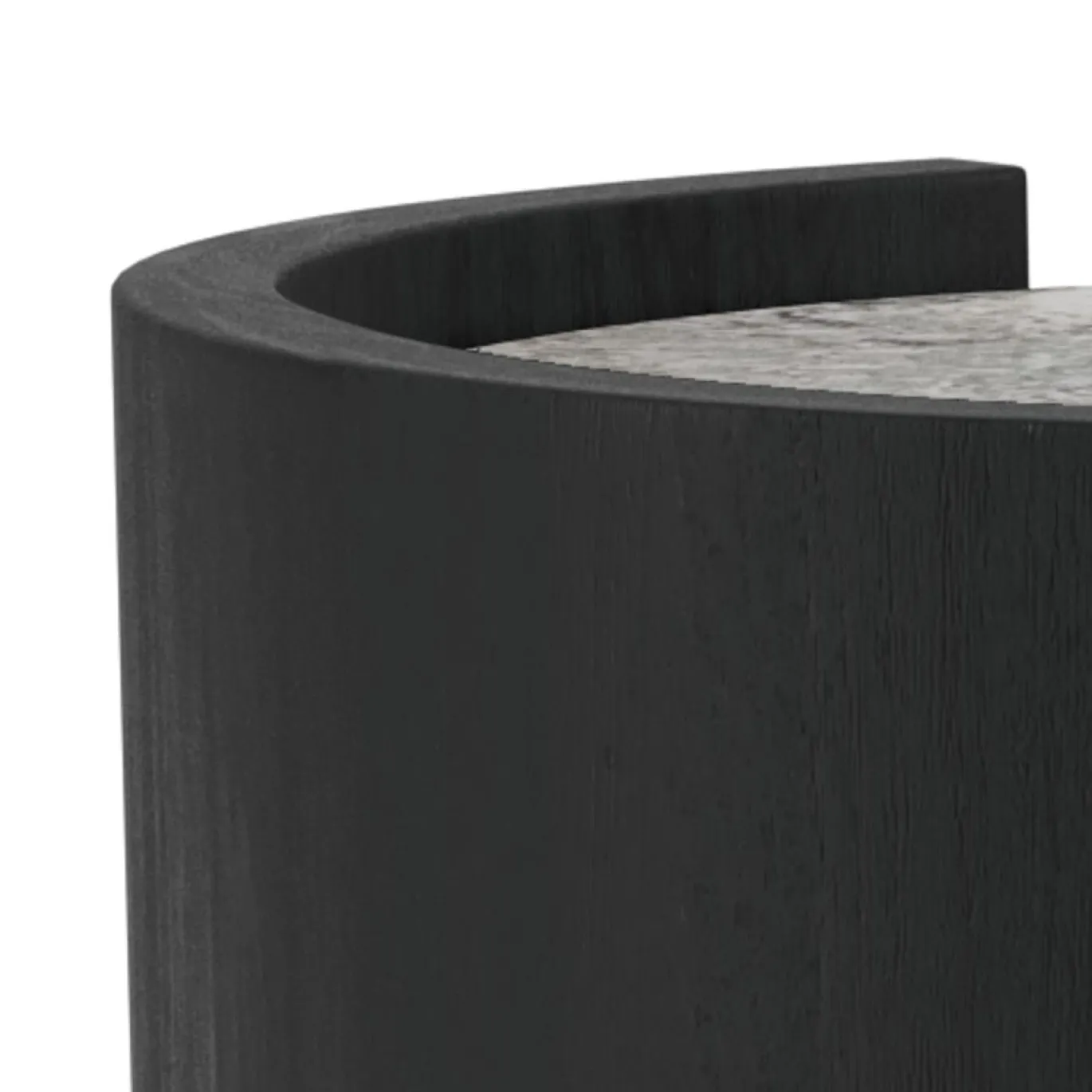 Salontafel Avery Marmer Grijs Zwart 125cm - Giga Living