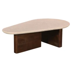 Salontafel Ayla Marmer Donkerbruin 120cm - Giga Meubel