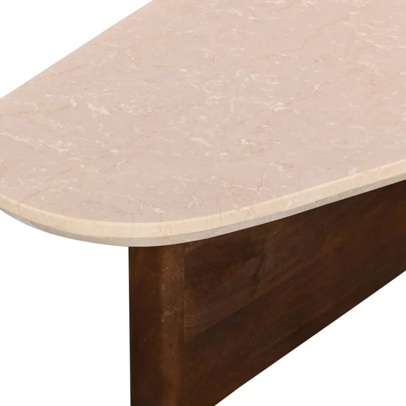 Salontafel Ayla Marmer Donkerbruin 120cm - Giga Meubel