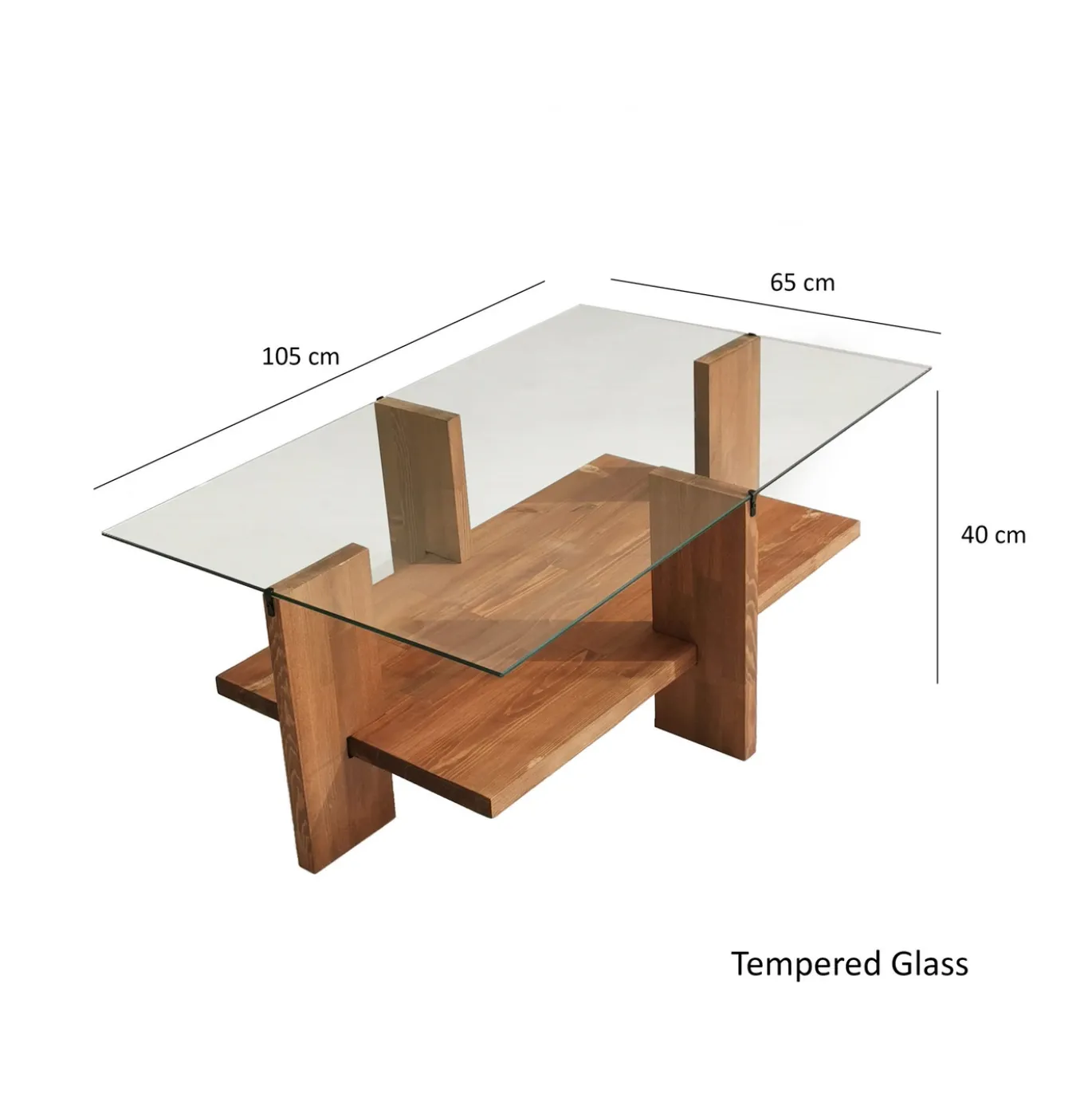 Salontafel Babylon Glas Naturel