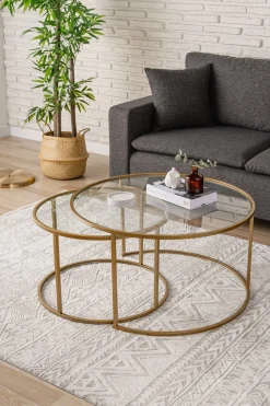 Salontafel Belarus Goud Set van 2