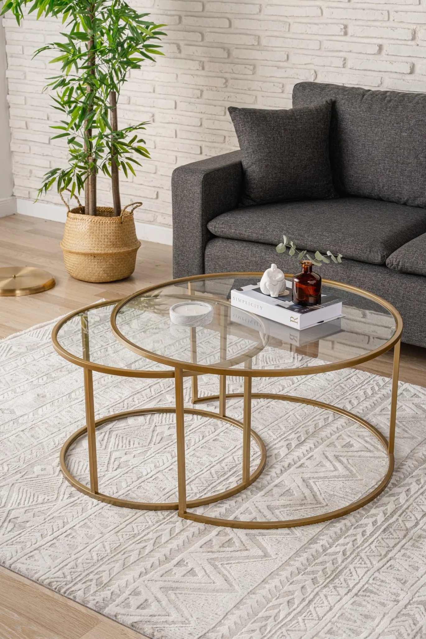 Salontafel Belarus Goud Set van 2