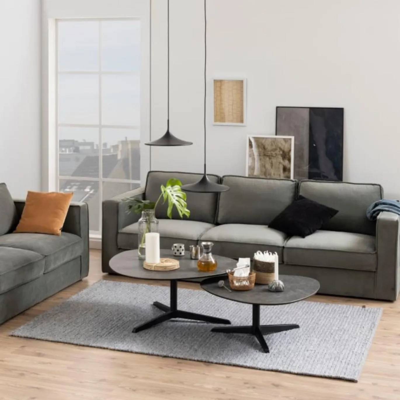 Salontafel Bergan Keramiek Zwart Fairba 100cm - Giga Living