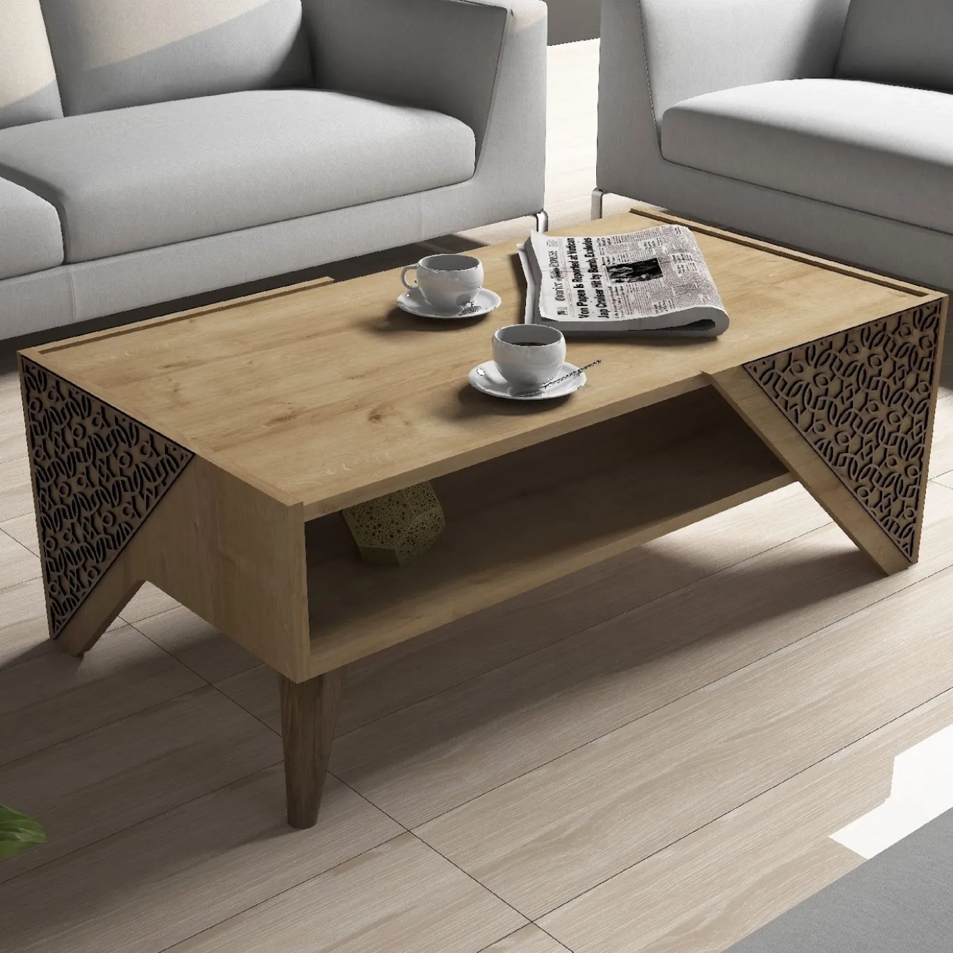Salontafel Beril Naturel 105cm