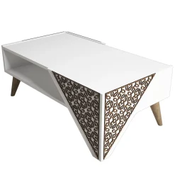 Salontafel Beril Wit 105cm