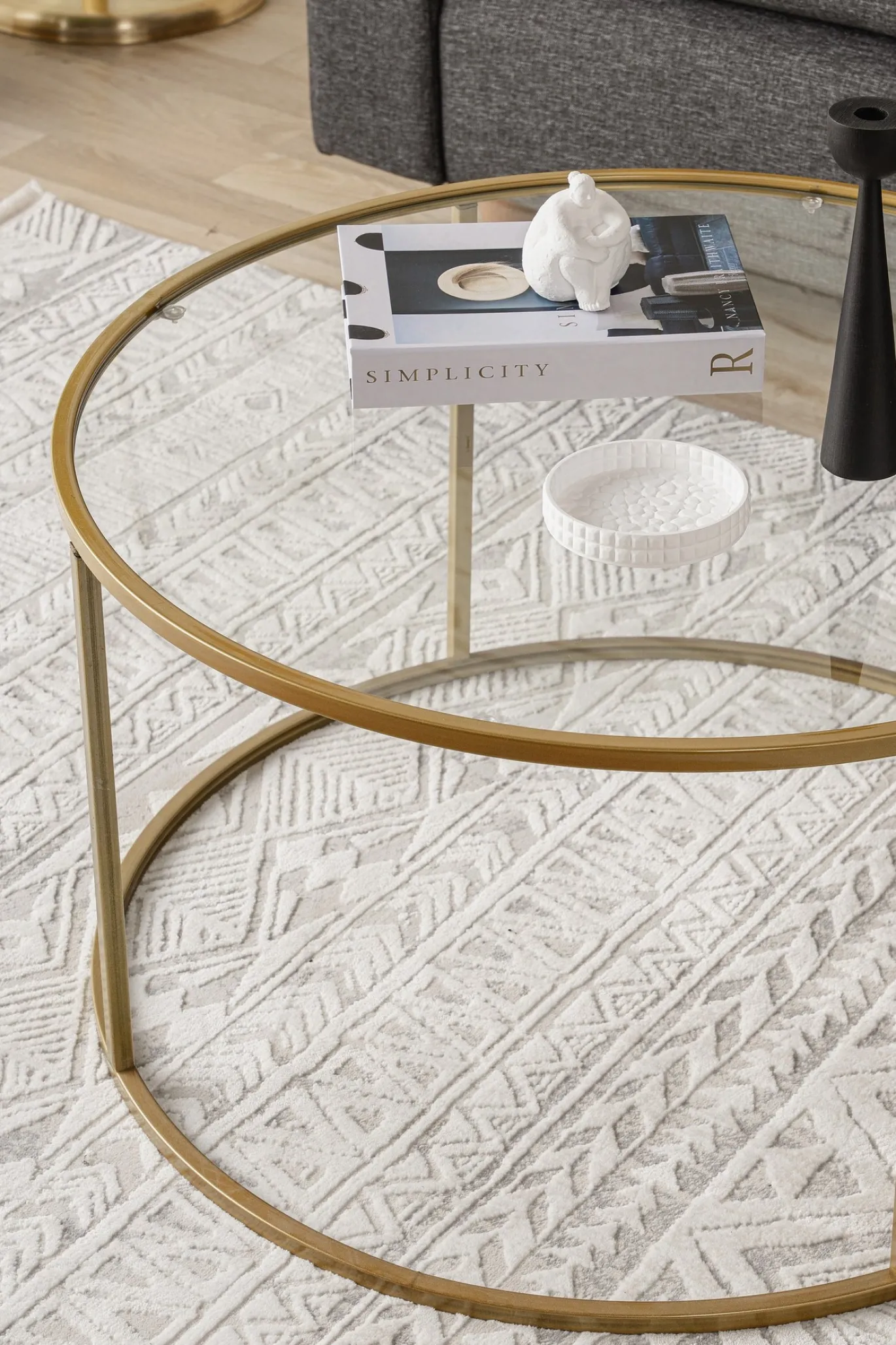 Salontafel Berlin Goud Ø80cm