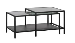 Salontafel Bronco Set Zwart Metaal - Giga Living