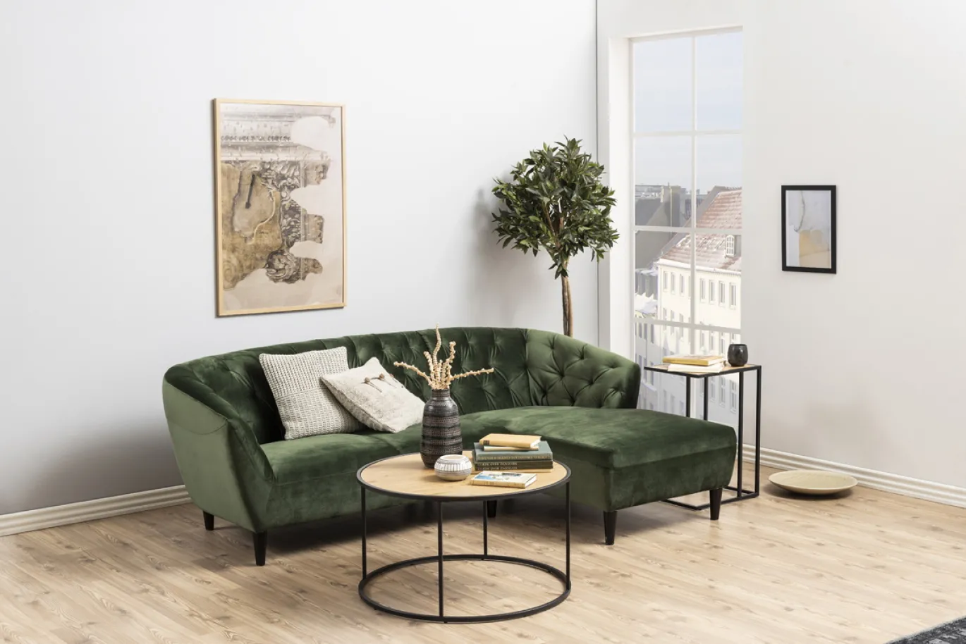 Salontafel Bronx Rond MDF Naturel Ø80cm - Giga Living
