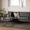 Salontafel Calen Marmer Zwart 40x40cm - Giga Living