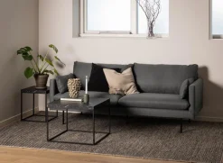Salontafel Calen Marmer Zwart 40x40cm - Giga Living
