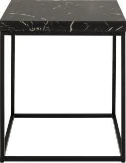 Salontafel Calen Marmer Zwart 40x40cm - Giga Living