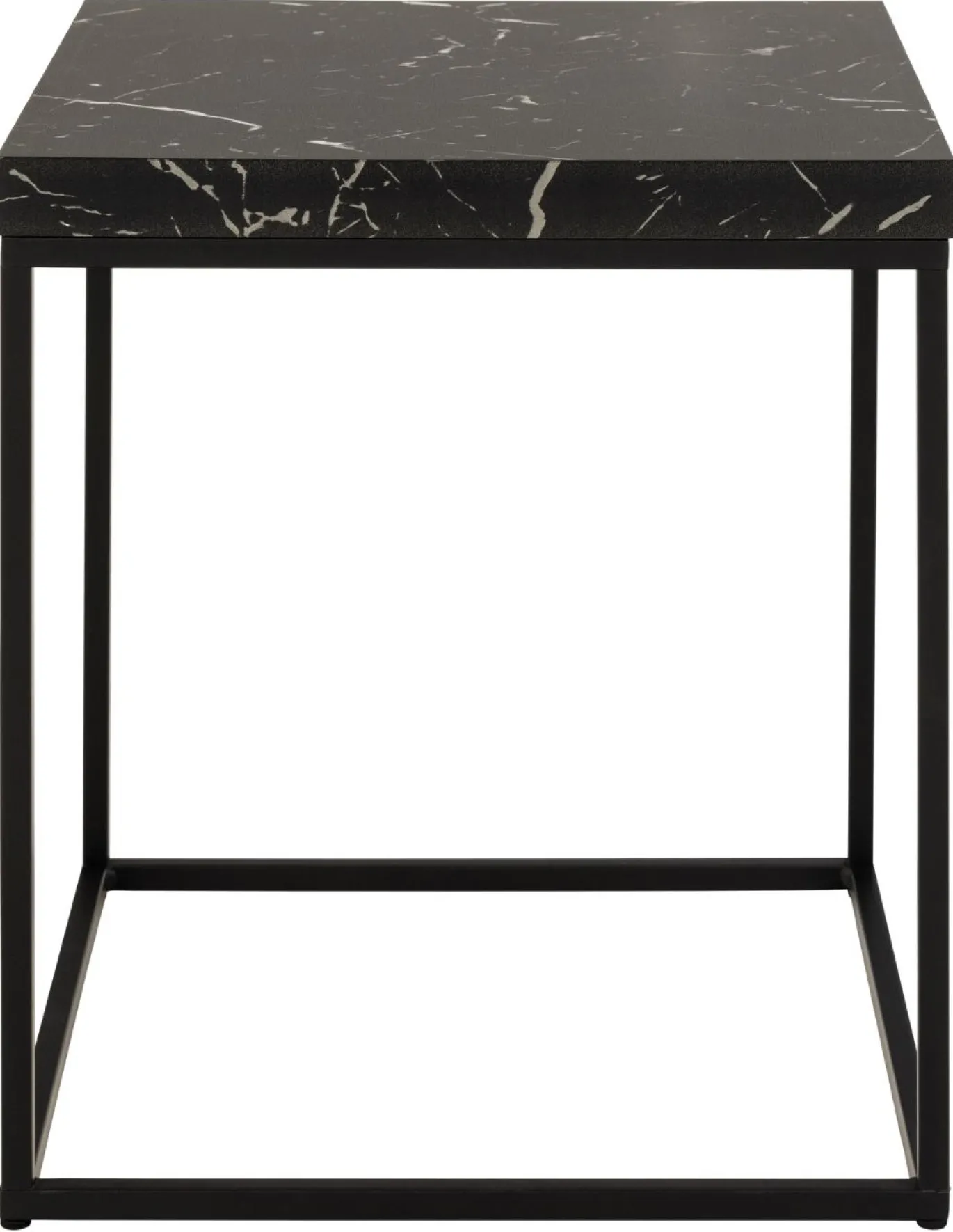 Salontafel Calen Marmer Zwart 40x40cm - Giga Living