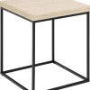 Salontafel Calen Travertin Beige 40x40cm - Giga Living