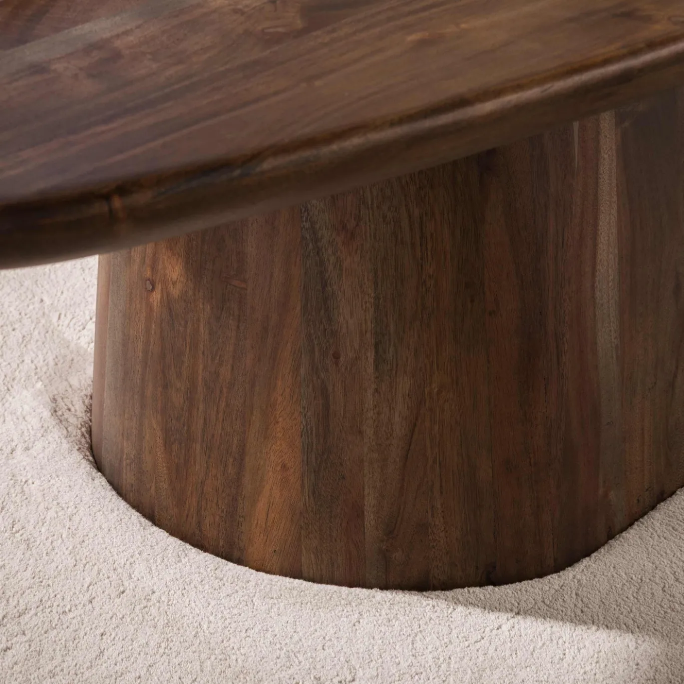 Salontafel Central Acaciahout Bruin 135cm - Giga Meubel