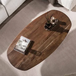 Salontafel Central Acaciahout Bruin 135cm - Giga Meubel