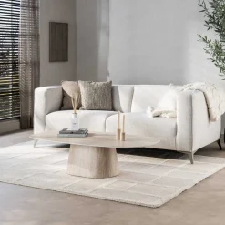 Salontafel Centro 135cm 3D keramiek travertin - Giga Meubel