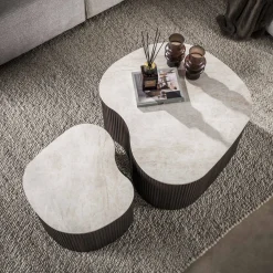Salontafel Ceramo Medio Set Van 2 3d Keramiek Taj Mahal - Giga Meubel