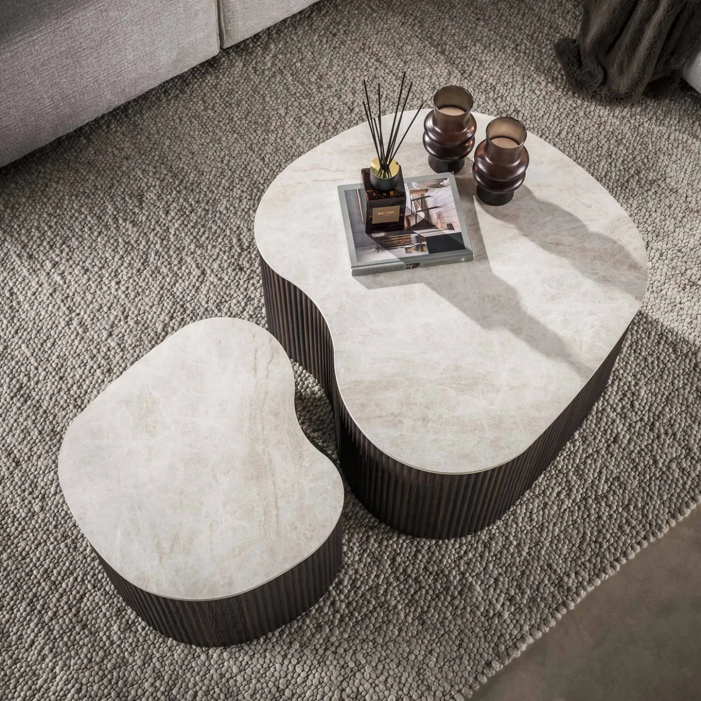 Salontafel Ceramo Medio Set Van 2 3d Keramiek Taj Mahal - Giga Meubel