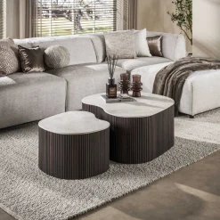 Salontafel Ceramo Medio Set Van 2 3d Keramiek Taj Mahal - Giga Meubel