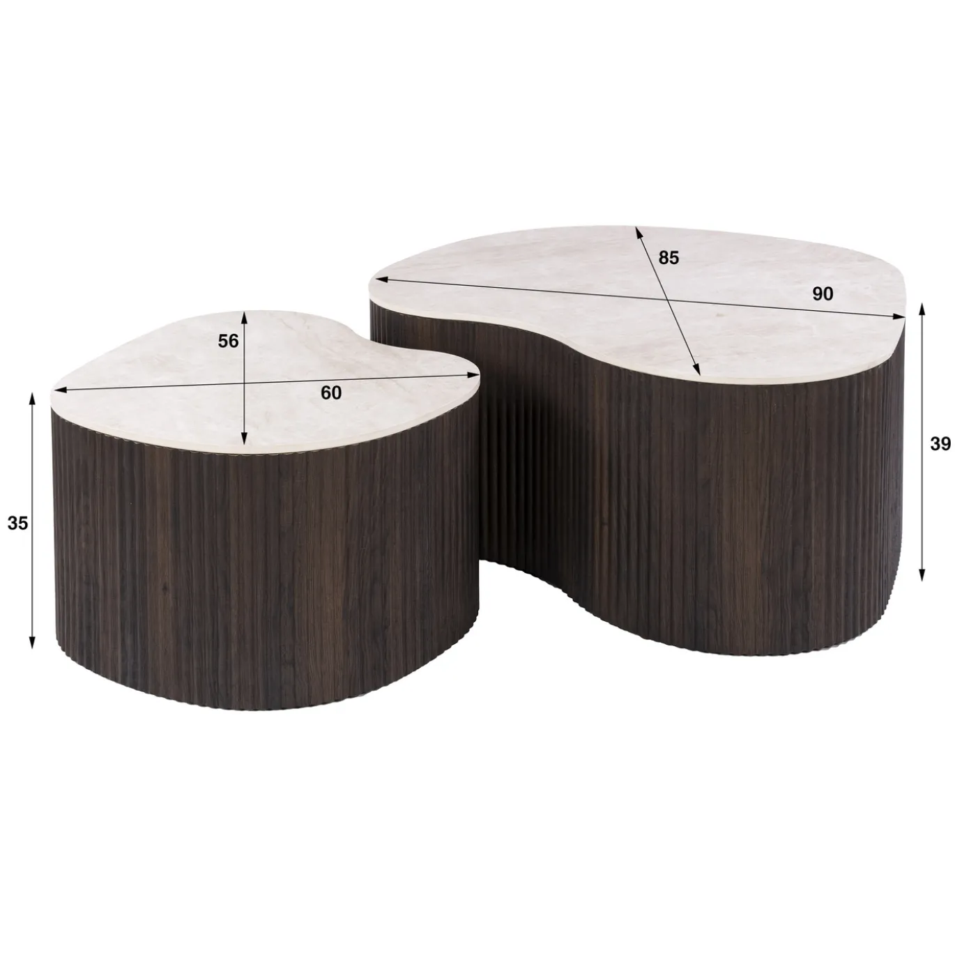Salontafel Ceramo Medio Set Van 2 3d Keramiek Taj Mahal - Giga Meubel