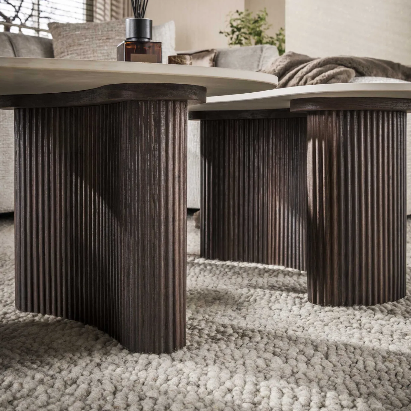 Salontafel Ceramo Organisch Set Van 2 3d Keramiek Taj Mahal - Giga Meubel