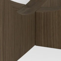 Salontafel Cira Marmer Bruin Ø80cm - Giga Living
