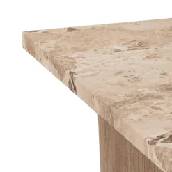 Salontafel Cira Marmer Bruin 80cm - Giga Living