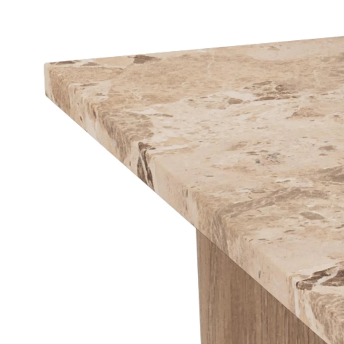 Salontafel Cira Marmer Bruin 80cm - Giga Living